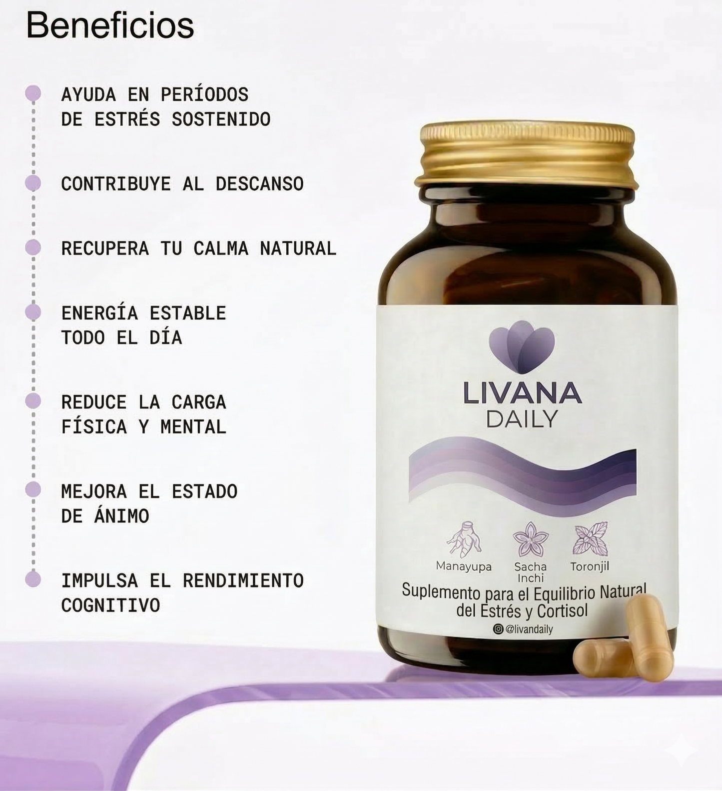 LIVANA DAILY - Suplemento natural para la regulación del estrés